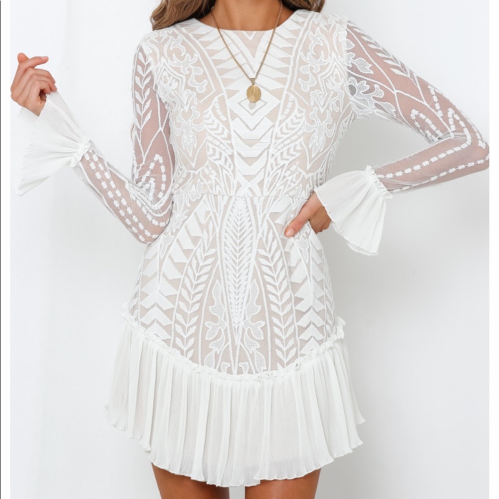 Hello Molly White Dress - Size XS